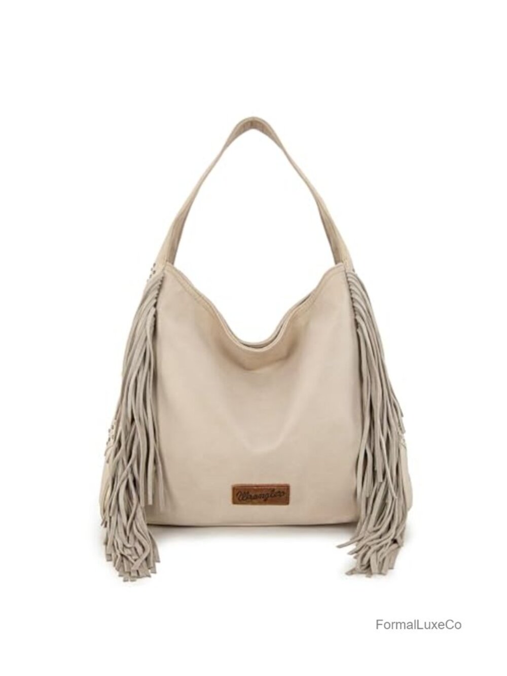 Fringe Suede Hobo Bag Western Tassel Shoulder Purse Hippie Bag with Studs